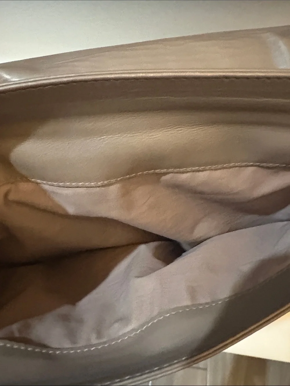 Bottega Veneta Taupe Woven Leather Laptop Briefcase